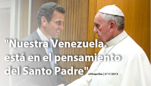 capriles papa francisco