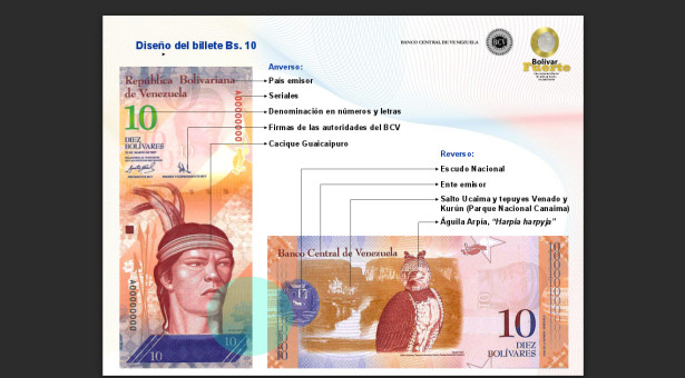 billete de 10 bolivares