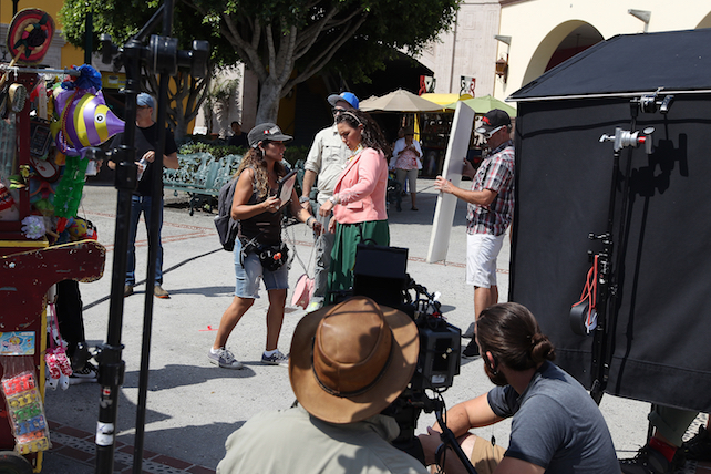 Behind the scenes of Angelica Vale, Omar Germenos, Gloria Peralta during the "La Fan" taping  shot in Plaza Mexico on June 21, 2016 in Lynwood, CA. (Photo by © Art. Garcia/DDPixels.com)
