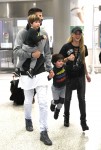 Photo © 2016 Splash News/The Grosby Group Miami, December 19, 2016. Shakira, Gerard Pique along side their two sons are all smiles as they are seen upon arriving at Miami International airport.